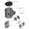 Image of Savio Standard Skimmerfilter 16" Faceplate SSW16000 Blowup View of the Skimmer Showing where Faceplate goes in