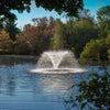 Image of Scott 1/2HP Display Aerator Operating in a Pond with Trees at the Back DA-20 14020
