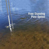 Image of Dock Post Bracket Mount with Free Standing Post for Scott Aquasweep Lake Muck Blaster