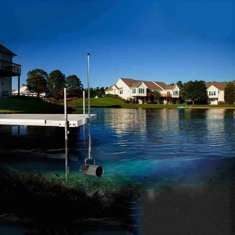 Scott Aquasweep Dock Mounted Lake Muck Buster Connected to a Dock 16000