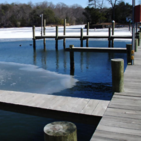 The Power House Inc Ice-Eaters - P1000 in Icy Water in the Docks