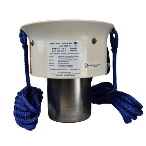 The Power House Inc Ice-Eaters - P250 Front View with 2 Mooring Ropes
