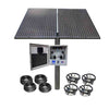Image of US Solar Mounts Subsurface Large Pond Aerator Kit - SLA-SD4-BLDC with Cabinet Solar Panel 4 Tubing and 4 Diffusers