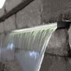 Image of EasyPro Vianti Falls - 23" Spillway kit w/ Blue LED; includes basin, pump, spillway, plumbing HB23KB Sample Installation