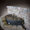 Image of EasyPro Vianti Falls - 23" Spillway kit w/ Blue LED; includes basin, pump, spillway, plumbing HB23KB Sample Installation