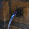 Image of Atlantic Water Gardens Wall Spout Scuppers Sample Installation With Blue Lights