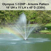 Image of Power House Olympus Display Fountain - 1.5HP