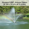 Image of Power House Olympus Display Fountain - 3.0HP