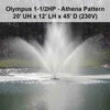 Image of Power House Olympus Display Fountain - 1.5HP