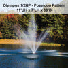 Image of Power House Olympus Display Fountain - 0.5HP