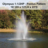 Image of Power House Olympus Display Fountain - 1.5HP