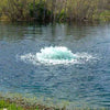Image of Scott 1-1/2HP Boilermaker Surface Aerator Operating in a Pond with Trees at the Back 14035