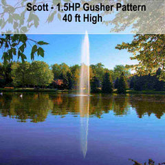 1-1/2 HP Gusher Fountain by Scott Aerator