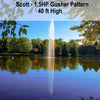 Image of Scott 1.5HP Floating Fountain with Gusher Pattern 40ft High