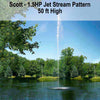Image of Scott 1.5HP Floating Fountain with Jet Stream Pattern 50 ft  High