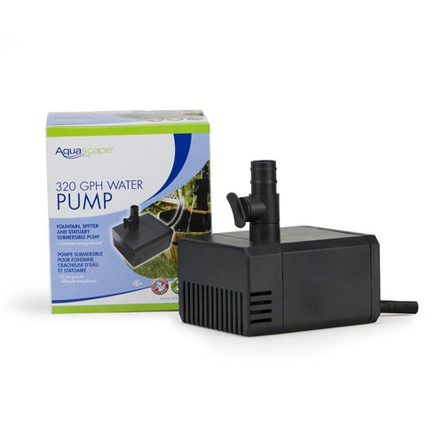 Aquascape 320 GPH Water Pump for Decorative Fountains with Box at the Back  91026