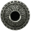 Image of Black Oak Foundry Acanthus Scupper - S96 - Front View Antique Pewter 