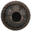 Image of Black Oak Foundry Acanthus Scupper - S96 - Front View  Distressed Copper