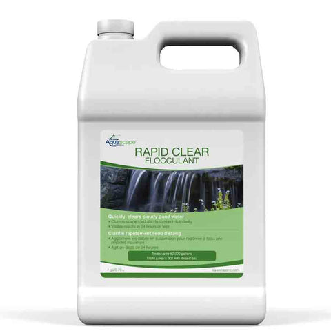 Aquascape Rapid Clear Flocculant 1Gal Front of Packaging