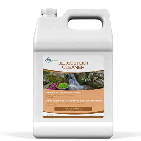 Aquascape Sludge & Filter Cleaner 1Gal Front of Packaging