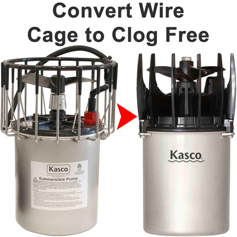 Kasco AquatiClear Conversion Kit: Prop Cage to Clog-Free