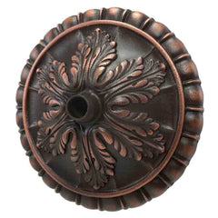 BlackOakFoundryAcantusLeafEmitter-M220-Right Profile - Distressed Copper