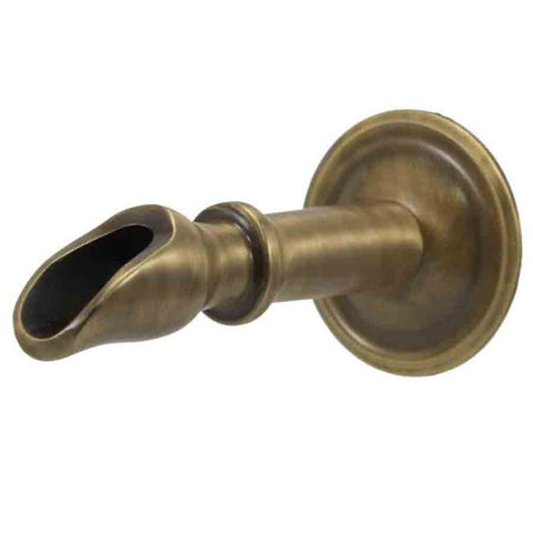 Black Oak Foundry Anzio Spout S28 Left Profile - Antique Brass