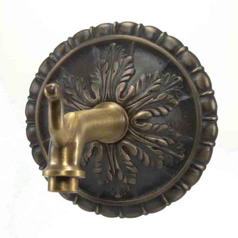 Black Oak Foundry Centurion Spout - S35 Left Profile  - Antique Brass