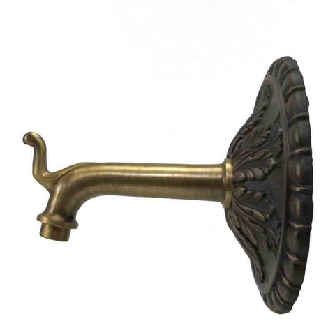 Black Oak Foundry Centurion Spout - S35 Left Side - Antique Brass