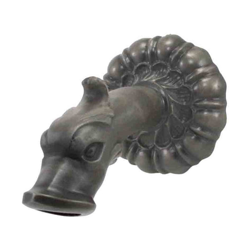 Black Oak Foundry Genoa Spout - S18 Left Profile - Antique Pewter