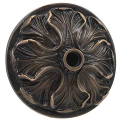 Black Oak Foundry Mini Oak Leaf Emitter - M222 - Left Profile - Oil Rubbed Bronze