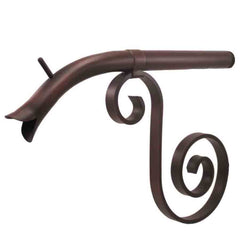 Black Oak Foundry Courtyard Spout – Large - Distressed Copper Finish - Right Profile View