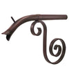 Image of Black Oak Foundry Courtyard Spout – Large - Distressed Copper Finish - Right Profile View