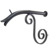 Image of Courtyard Spout – Large w/ Mini Backplate Almost Black Finish Right Profile View 