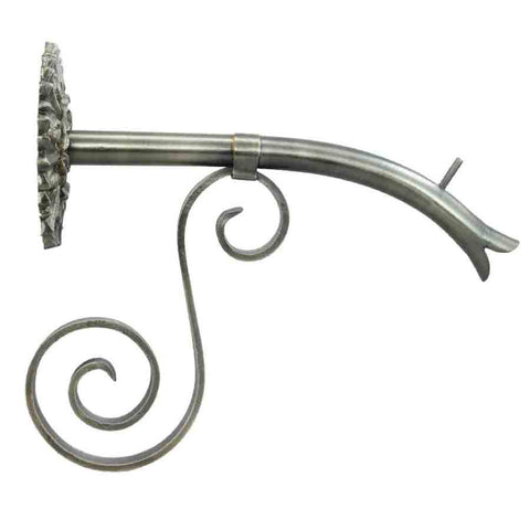 Courtyard Spout – Large w/ Versailles - Antique Pewter Finish Left Side View