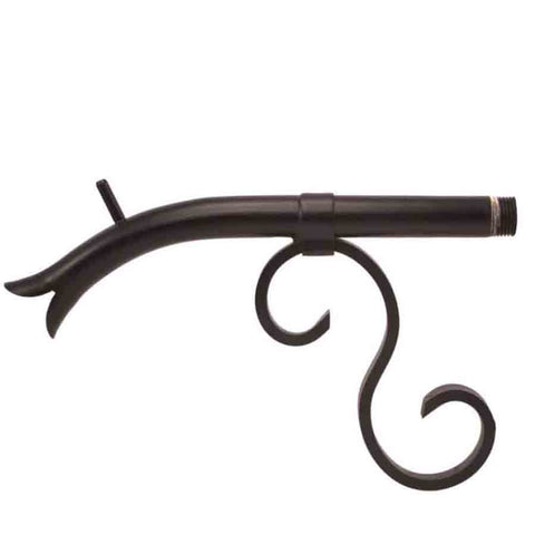 Courtyard Spout Small - Oil Rubbed Bronze Finish - Left Side View