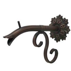 Courtyard Spout – Small w/ Bordeaux Distressed Copper  Finish Right Side View