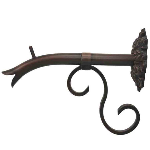 Courtyard Spout – Small w/ Bordeaux Distressed Copper  Finish Left Side View