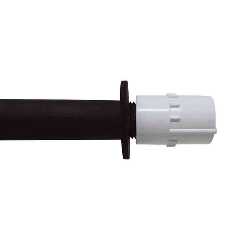 Courtyard Spout Small with Mini Backplate-Black Finish Showing Connector