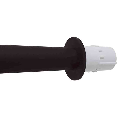 Courtyard Spout Small with Mini Backplate-Black Finish Showing Connector