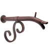 Image of Courtyard Spout Small with Mini Backplate-Distressed Copper Finish Right Profile View