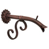 Image of Black Oak Foundry Courtyard Spout – Small w/ Nikila - Distressed Copper Finish - Right Profile View