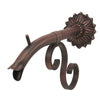 Image of Black Oak Foundry Courtyard Spout – Small w/ Nikila - Distressed Copper Finish - Left Profile View