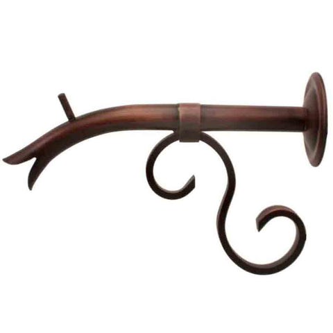 Black Oak Foundry Courtyard Spout – Small w/ Turin Distressed Copper Right Side View