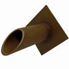 Image of Deco Wall Scupper w/ Diamond Backplate – 1.5ʺ Oil Rubbed Bronze Finish Right Side View