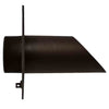 Image of Deco Wall Scupper w/ Diamond Backplate – 2.0″ Oil Rubbed Bronze Right Side View