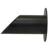 Image of Deco Wall Scupper w/ Round Backplate – 2.0″ Oil Rubbed Bronze Finish Left Side View