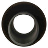 Image of Deco Wall Scupper w/ Round Backplate – 2.0″ Oil Rubbed Bronze Finish Front Side View