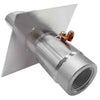 Image of EasyPro SWS2DN Vianti Falls Stainless 2 Round Scupper with diamond wall plate Rear View
