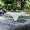 Image of Easypro Mini Floating Fountain with Lights Sample Installation in a Pond